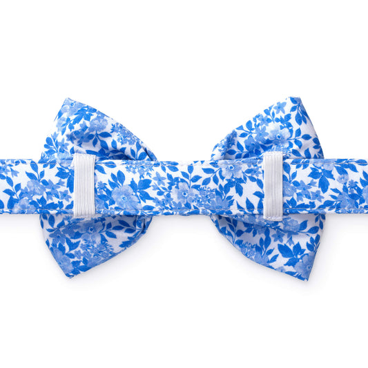 Blue Roses Bow Tie Collar from The Foggy Dog