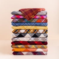 Cornucopia Plaid Flannel Dog Bandana view 5