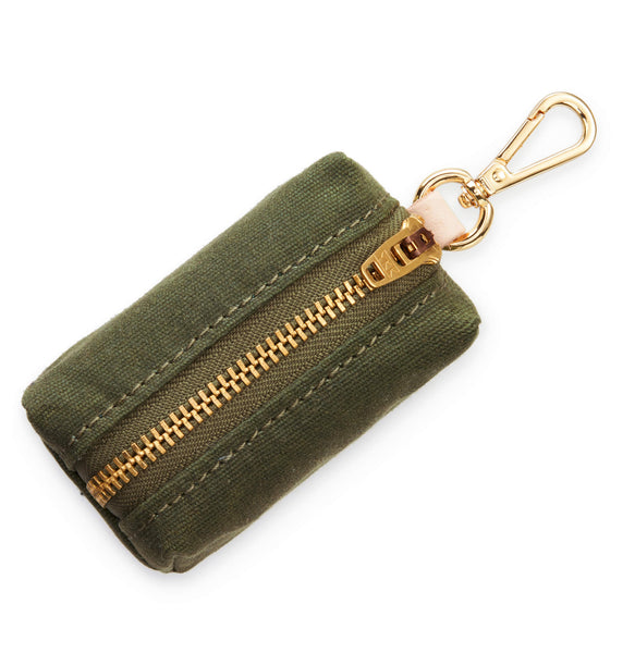Olive Waxed Canvas Waste Bag Holder – The Foggy Dog