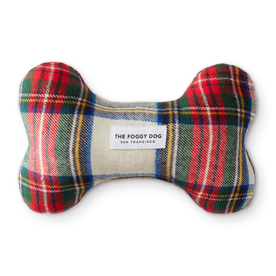 Regent Plaid Flannel Dog Squeaky Toy