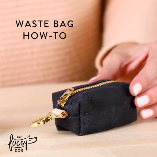 Hot Pink Waxed Canvas Waste Bag Holder