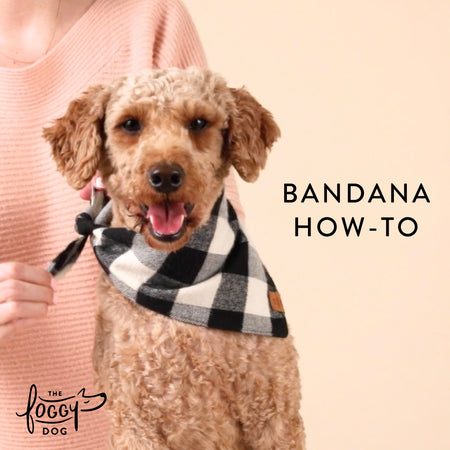 Mossy Plaid Flannel Dog Bandana
