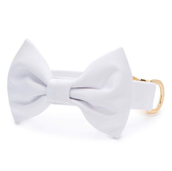 White Bow Tie Collar