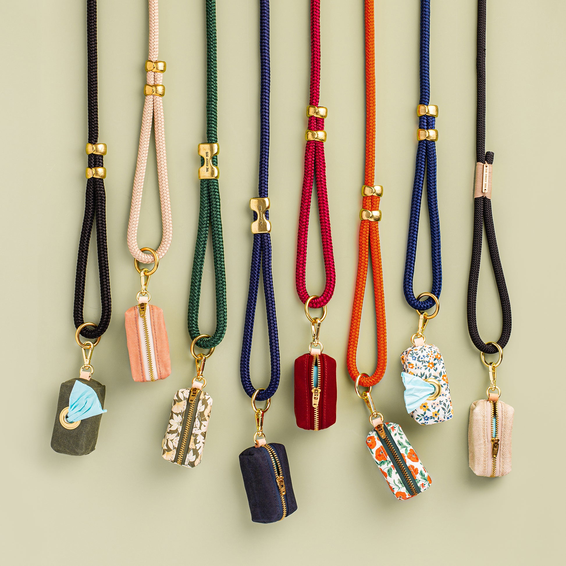 Wine Waxed Canvas Waste Bag Dispenser from The Foggy Dog