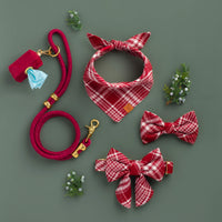 Wine Waxed Canvas Waste Bag Dispenser from The Foggy Dog