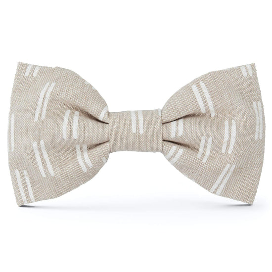 Flax Lines Dog Bow Tie from The Foggy Dog 