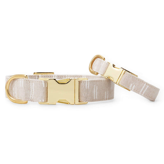 Flax Lines Dog Collar from The Foggy Dog 