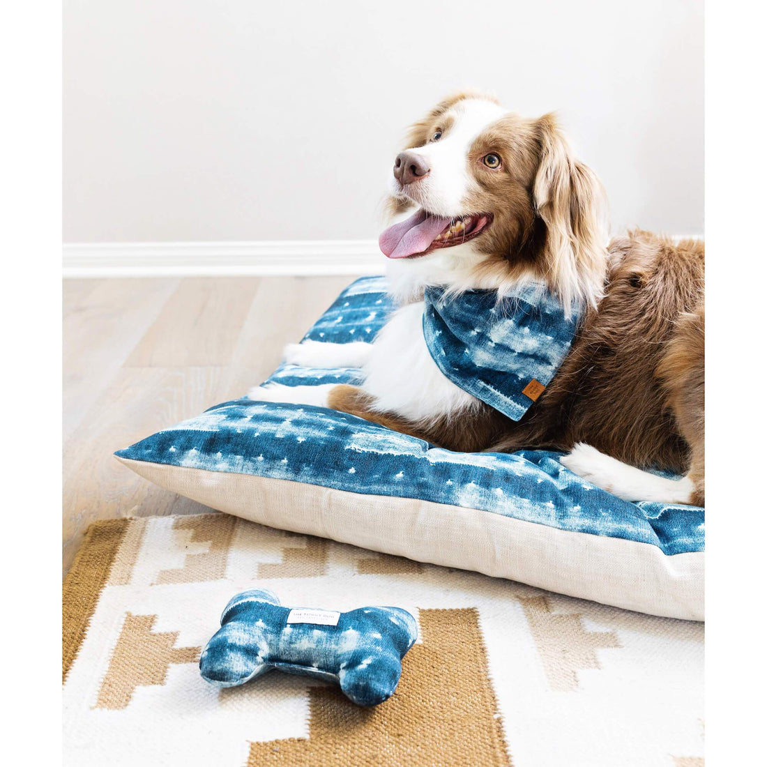 Indigo Mud Cloth Dog Bed The Foggy Dog