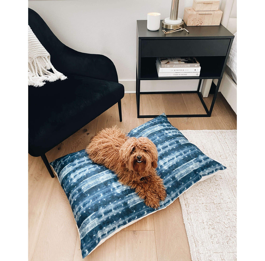Indigo Mud Cloth Dog Bed The Foggy Dog