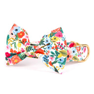 Petite Petals Bow Tie Collar from The Foggy Dog 