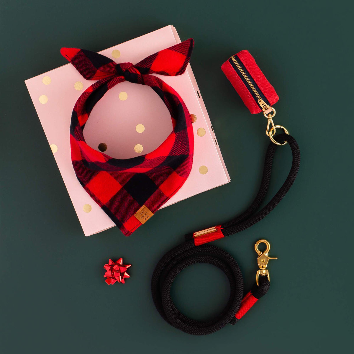 Red and Black Check Wear Set from The Foggy Dog 
