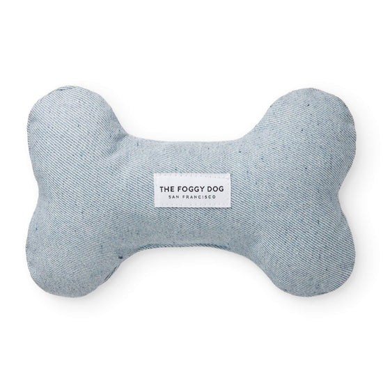 Upcycled Denim Dog Squeaky Toy from The Foggy Dog 