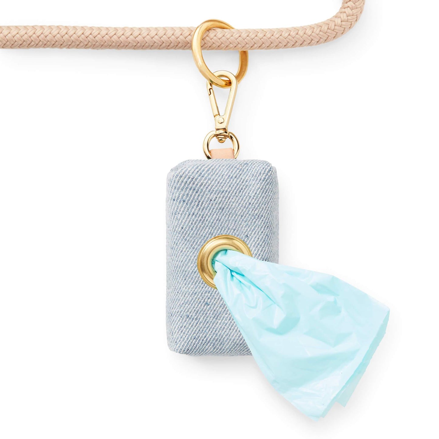 Upcycled Denim Waste Bag Dispenser from The Foggy Dog 